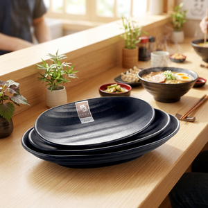 Hotsale Unbreakable Melamine Oval Dinner Appetizer Tapas <strong>Plate</strong> - Product Image 4