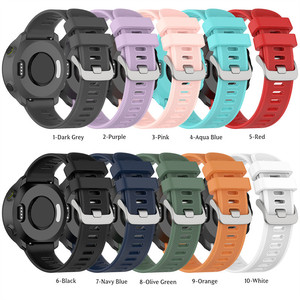 Bracelet de sport en silicone de 20 mm pour montre <span class=keywords><strong>Garmin</strong></span> <span class=keywords><strong>Forerunner</strong></span> 158, 55, 570, 42 mm, Venu, <span class=keywords><strong>Vivoactive</strong></span> 5, bracelet de remplacement pour montre connectée - Product Image 3