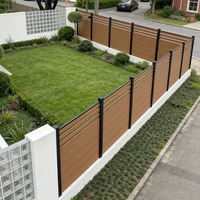 Panel de Cercado Semiabierto Anticorrosión, Color Personalizable, Barrera Metálica de Aluminio para Patio Trasero