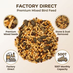 Aliment pour oiseaux mélangé de pureté 99,9 %, directement de l'usine - Mélange personnalisé de millet, graines de canaris et tournesol pour l'élevage professionnel - Product Image 1