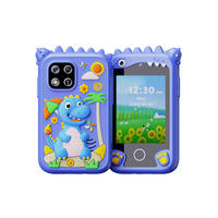 Smartphone jouet pour enfants avec appareil photo numérique, écran tactile, fonction de rappel quotidien, jeux MP3 et coque en silicone
