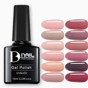 BDnail Custom Solid Private Label Logo Led Uv Soak Off Nail Gel Polish Ice Nail Gel 1 Step Uv Nail Polish Gel