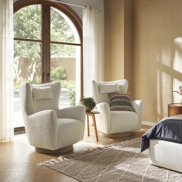 bedroom furniture Room Chair Wool Fabric Luxury Single Seater Sofa Accent Lounge Chairs Lazy Armchair