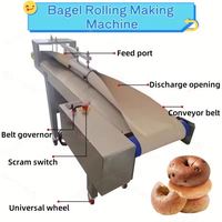 Otomatik Donut Bagel Şekillendirme Makinesi Donut Bagel Form Verme Şekillendirme Makinesi Donut Bagel Otomat Üretim Hattı