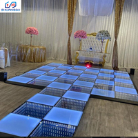 Piste de danse LED interactive personnalisable Abyss Mirror avec lumières RGB pour mariages, fêtes, événements scolaires, locations de jeux - Intérieur/Extérieur