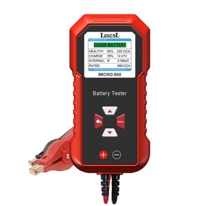 เครื่องทดสอบแบตเตอรี่ MICRO 500 เครื่องทดสอบแบตเตอรี่รถยนต์ 12V พร้อมจอแสดงผล LCD 8 <span class=keywords><strong>ภาษา</strong></span> ช่วงการทดสอบ 40-3000 CCA อินเทอร์เฟซแบบหนีบ MICRO 500 - Product Image 2