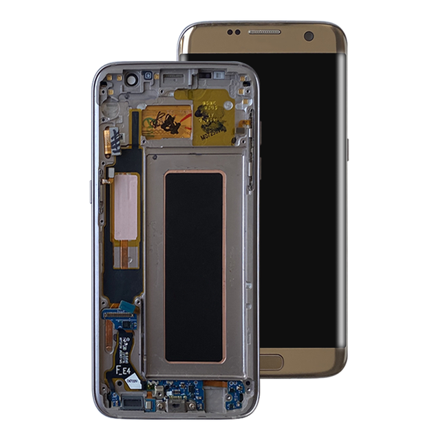 Wholesale Original Mobile Phone LCD With Touch Screen for Samsung G935 With Frame for Samsung S7 Edge LCD Display