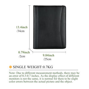 Cartelle personalizzate <span class=keywords><strong>A4</strong></span> in pelle Padfolio cartella con appunti per il servizio auto cartelle Portfolio - Product Image 4