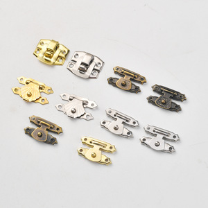 Hebilla Vernier de cobre chapada en oro de 18 quilates para caja de madera, accesorios de joyería, forma irregular - Product Image 1
