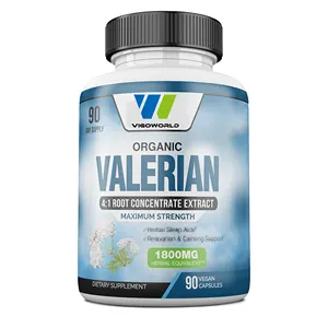 प्राकृतिक नींद आहार अनुपूरक Valerian रूट निकालें एंटीऑक्सीडेंट कैप्सूल बूस्टर गहरी नींद करने के लिए आसान