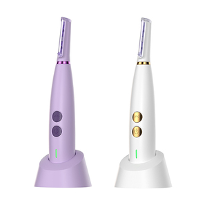 เครื่องโกนขนแบบชาร์จไฟผ่าน USB สำหรับผู้หญิง ใช้กับใบหน้า คิ้ว กำจัดขนหน้า กำจัดขนกำมะหยี่ พร้อมไฟ LED - Product Image 1