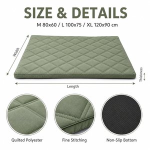 Colchón Acolchado Lavable para Perros Pequeños, Medianos y Grandes, Lavable a Máquina, Fácil de Limpiar, Venta al Por Mayor, Cama Plana de Fábrica - Product Image 4
