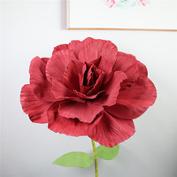 Fleur artificielle réaliste, grandes têtes de roses de 80-30 cm en mousse PE, pour mariage, Saint-Valentin et décoration intérieure de remise de diplôme