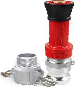 Buse de tuyau d'incendie industriel robuste de 1 à 1/2 pouces NPSH avec <span class=keywords><strong>raccord</strong></span> camlock en aluminium de 1.5 \ "2 pièces accessoire d'équipement de lutte contre l'incendie - Product Image 2