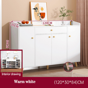 Banco Zapatero Convertible con Estante de Almacenamiento Ahorrador de Espacio <span class=keywords><strong>Mueble</strong></span> <span class=keywords><strong>para</strong></span> Sala de Estar con Puerta <span class=keywords><strong>para</strong></span> el Hogar o Dormitorio Taburete <span class=keywords><strong>para</strong></span> Cambiarse - Product Image 5