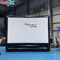 Écran de télévision gonflable géant Air Two Way Outdoor Cinema Mouse Movie Projector Planet Remote Bottle Display