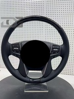 Volant pour Toyota Yaris GR 2020-2023/Corolla GR 2023-2024, en cuir perforé Nappa en forme de D, à fond plat