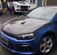 Capot en fibre de carbone pour VW Scirocco 2008-2017 |   Remplacement du capot avant style RR |   Carbone véritable, ajustement de style OEM
