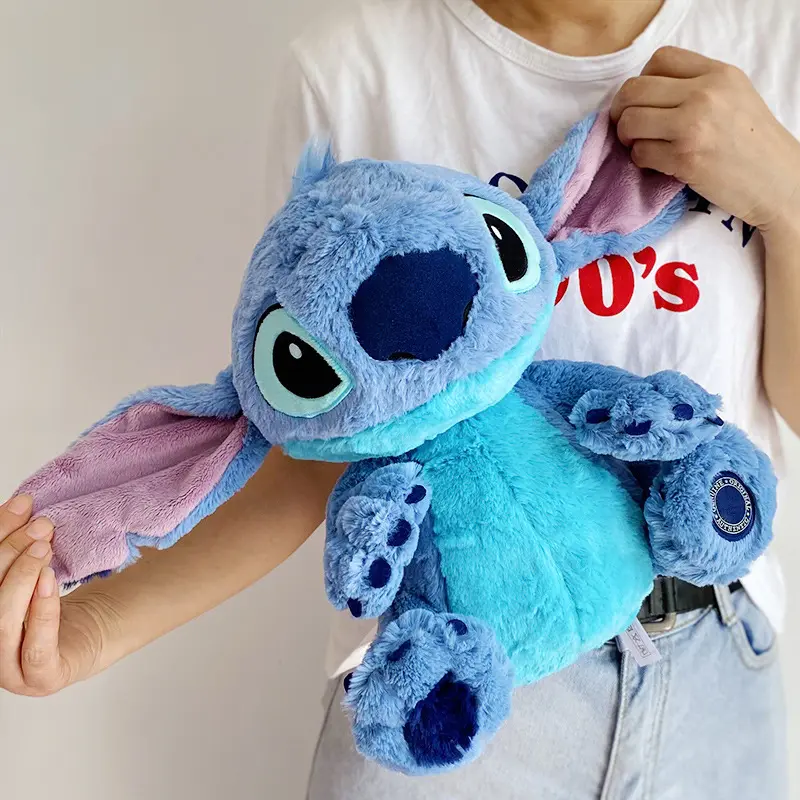 ขนยาวStitch Plushของเล่นLilo & Stitchสีชมพูสีฟ้าตุ๊กตายัดตุ๊กตาจี้ของเล่นรุ่นเด็กน่ารักสาวของขวัญสําหรับเครื่องกรงเล็บ