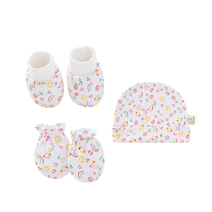 Mitaines et chaussons pour nouveau-né, ensemble chapeau et gants pour bébé - Product Image 2