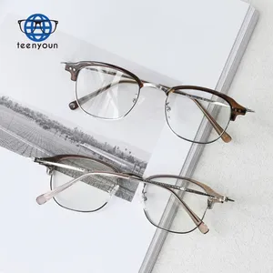 Teenyoun 2023 Wholesale Retro Eye Wear Frames Anti Bluelight Glasses Women Eyewear Reading