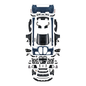 Para <span class=keywords><strong>BMW</strong></span> Serie 3 G20 G28 2023 Upgrade 2025 M3 1:1 Kit de carrocería ancha con parachoques delantero trasero guardabarros capó falda lateral capó faro - Product Image 1