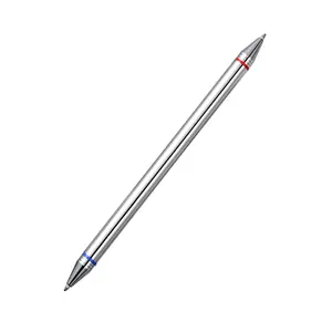 BECOL थोक व्यापार कलम अनुकूलित विज्ञापन उपहार धातु बॉल पेन के साथ उच्च अंत डबल साइड Ballpoint कलम लोगो