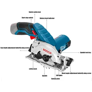<span class=keywords><strong>Scie</strong></span> <span class=keywords><strong>circulaire</strong></span> électrique sans fil <span class=keywords><strong>BOSCH</strong></span> GKS 12V-LI, outil professionnel multifonctionnel pour le travail du bois, <span class=keywords><strong>scie</strong></span> universelle, outils électriques de coupe - Product Image 2