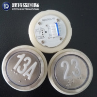 Toutes sortes de boutons d'ascenseur, boutons poussoirs pour ascenseur en acier inoxydable