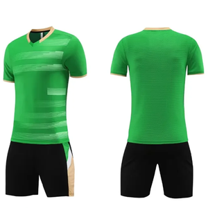 Adults Training Football Jerseys Sweatshirt Soccer Sportwear Custom Logo Quick Drying Breathable T-shirt Sets 100% Polyester - Product Image 3