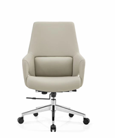 Chaise de bureau moderne de luxe pour PDG de style ascenseur pour les gestionnaires de patrons Chaise de direction Cuir synthétique Mesh Gaming Wood Iron Material