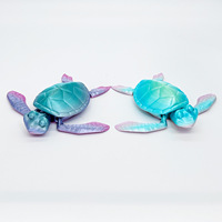 Souvenirs d'aquarium d'animaux océaniques Modèle d'impression 3D personnalisé Joints de dinosaure Jouet de tortue de mer mobile Ornements de bureau