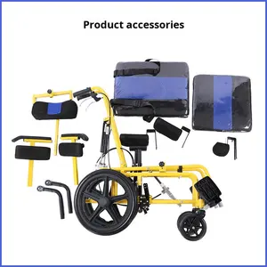 Varilla hidráulica-Silla de ruedas de movilidad no inflable ajustable para niños con equipo de rehabilitación de parálisis cerebral - Product Image 4