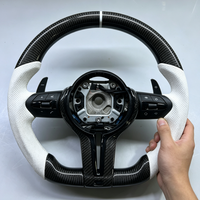 Volant personnalisé en fibre de carbone véritable pour BMW F10 F18 F11 M6 M3 M4 M5 E81 F20 F30 E70 E71 E91 E92 E93 F80 F82
