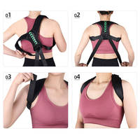 Correcteur de posture pour le haut du dos, redresseur de dos pour hommes et femmes, noir, sac OPP, matériau composite durable, soutien universel