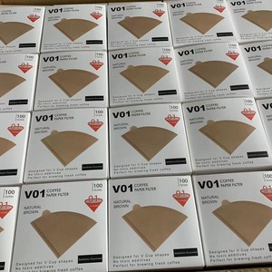 Meilleure vente 100 pièces <span class=keywords><strong>filtres</strong></span> à café papier cône papier filtre naturel pour café filtre jetable goutte à goutte papier filtre pour expresso - Product Image 5