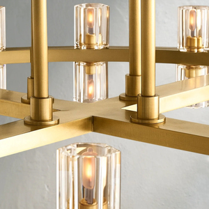 Simple Modern Oval Ring <b>Crystal</b> Pendant Lamp Multiple Finish Metal Frame <b>Chandelier</b> For Home Ambient <b>Lighting</b> - Product Image 3