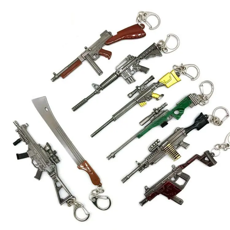 고품질 사용자 정의 도매 저렴한 가격 총 칼 열쇠 고리