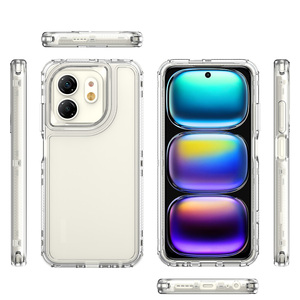 Clear Case for Infinix Hot 50i <strong>4G</strong> Smart 9 Bumper Front Frame Acrylic <strong>Silicone</strong> Hard Phone Cover InfinixHot50i X6531 X6531 X6532 - Product Image 5