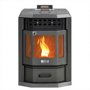 Estufa de Pellets Hydro, Estufa de Pellets con Calefacción por Agua y Aire, Independiente, Moderna, para Uso en Exteriores, Potencia de Calefacción de 19.5 Kw, Cobertura de 180-200 - Product Image 1