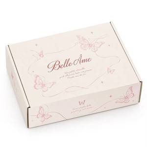 Custom Printed Corrugated Paper Mailer Butterfly Pattern Folding <b>Cardboard</b> Shipping Packaging Box for Gift, Clothing and - Product Image 1