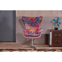 Fauteuil individuel style industriel, vin rouge, pour bar à cigares, nouveau, pour bureau, salon, chambre, en aluminium et cuir, avec rivets, pivotant et réglable