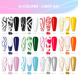 Kit <span class=keywords><strong>de</strong></span> <span class=keywords><strong>Vernis</strong></span> à Ongles Gel Liner 8ml <span class=keywords><strong>Marque</strong></span> Privée, Peinture UV <span class=keywords><strong>Semi</strong></span>-Permanente Personnalisée, Dessin, Manucure, <span class=keywords><strong>Vernis</strong></span> DIY, Gel <span class=keywords><strong>de</strong></span> Ligne Nail Art - Product Image 3