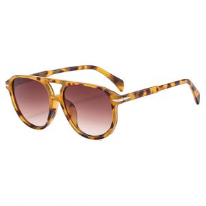 2025 tonalità sfumate di tendenza occhiali da sole da donna neri gialli bianchi rossi alla moda occhiali da sole quadrati a doppio ponte per - Product Image 5