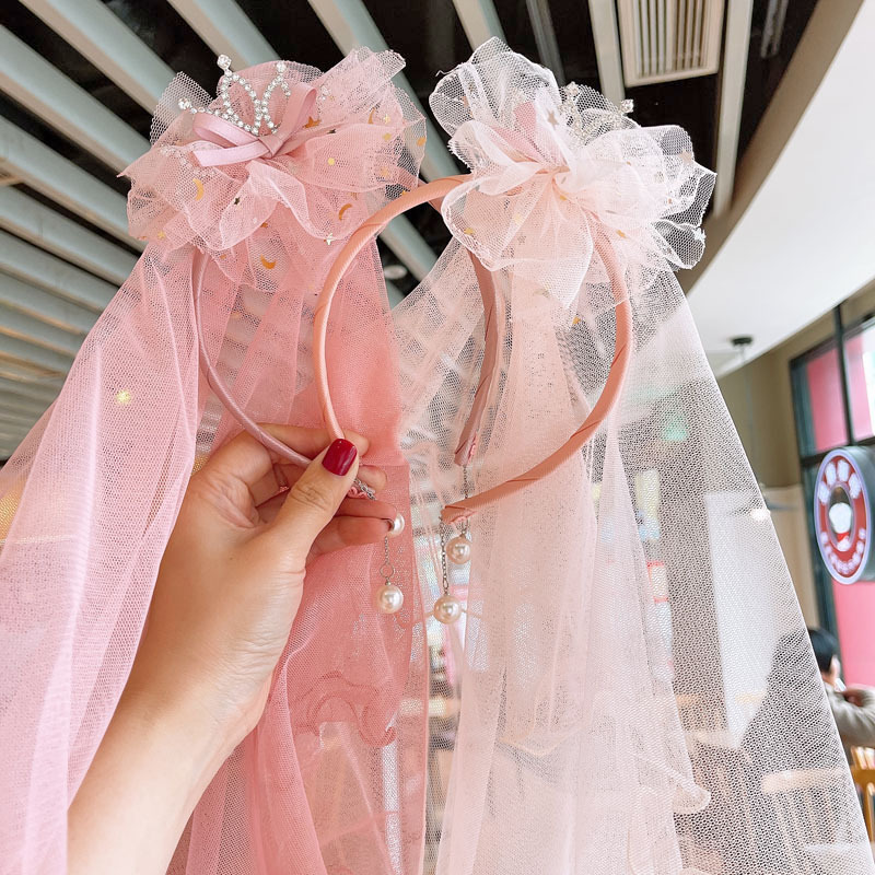 Kids Sweet Fabric Veil Headband - New Arrival Hair Accessories display picture 2