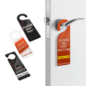 Offre Spéciale – Affiche Publicitaire Personnalisée en Carton Écologique pour Hôtels, à Accrocher à la Poignée de Porte - Product Image 1