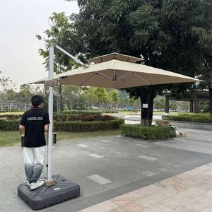 <span class=keywords><strong>Parasol</strong></span> de terrasse <span class=keywords><strong>déporté</strong></span> robuste et résistant au vent en polyester écologique avec logo personnalisé pour la vente en gros - Product Image 6