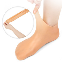 Chaussettes en gel de silicone SEBS réutilisables pour le soin des pieds, hydratantes, blanchissantes, exfoliantes, anti-fissures et antidérapantes