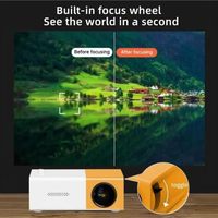 CatVision YG300 Mini projecteur de poche 1080P 100 ANSI Lumens LCD LED Portable 1500:1 pour Home Cinéma Intérieur Extérieur