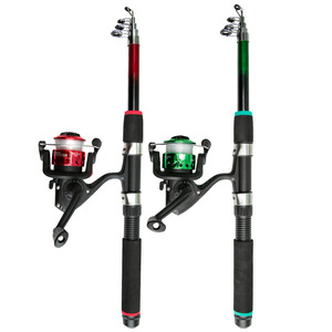 Ensemble de cannes à <span class=keywords><strong>pêche</strong></span> pour enfants, kits complets avec canne télescopique de 1,8 m, moulinets, flotteurs, leurres de <span class=keywords><strong>pêche</strong></span> en mer, hameçons et accessoires - Product Image 2